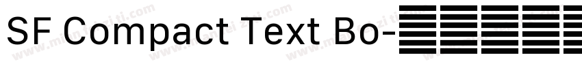 SF Compact Text Bo字体转换
